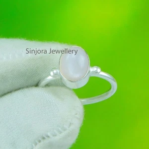 Anello regalo fatto a mano in argento sterling 925 con pietra preziosa... - Foto 1 di 4