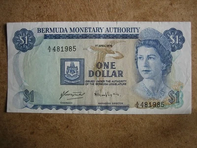 1978 BERMUDA - THE BRITISH CARIBBEAN TERRITORIES 1 DOLLAR Banknote. - Image 1 of 3
