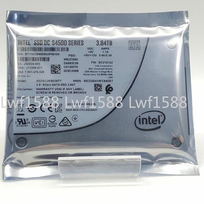 3.84TB Intel ssd S4500 DC Series 2.5inch SATA3 Solid State Drive SSDSC2KB038T701 - Image 1 of 4
