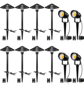 SUNVIE Low Voltage LED Landscape Pathway Lights Kit (8 Pathway, 4 Spotlights) - Picture 1 of 10