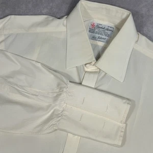 Turnbull & Asser Yellow Dress Shirt 17 - 43 Cm French Cuff Excellent Condition - Picture 1 of 8