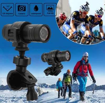 Mini Sport Kamera Motorrad Helm Kamera HD 1080P Fahrrad Action Kamera Camcorder - Bild 1 von 4
