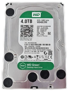 Western Digital Green WD40EZRX 4TB 3.5" SATA III HDD - Picture 1 of 6