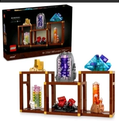 LEGO® Ideas 21362 Mineral Collection 3 Display Shelves Ages 18+ Adult Decor - Image 1 of 4