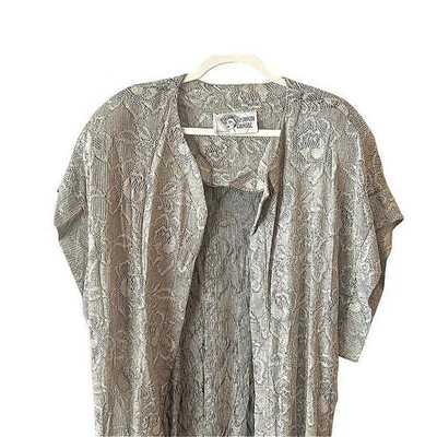 Conjunto de Pantalones de Encaje Informales Fixsun De Colección Borde de Flecos Dorado Boho Chic Lagenlook Artístico Foto 1 de 4