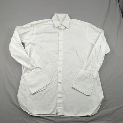 Ermenegildo Zegna Dress Shirt Mens 43/17  White French Cuff Formal - Image 1 of 4