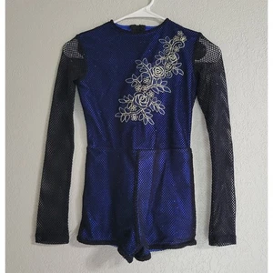 Alexandra Collection Reach for the Stars Biketard Youth 12 nuovo con etichetta - Foto 1 di 5