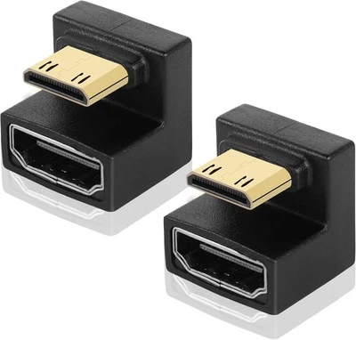 GINTOOYUN U Shape Mini HDMI to Adapter 8K Male 180 Black  - Image 1 of 4