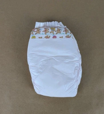 De colección Luvs Pañal Niñas Rosa Caminar Ositos de Peluche Plástico RARO Mediano 8"x5" Foto 1 de 4