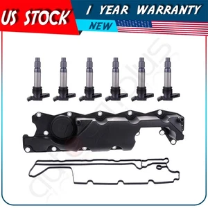 Engine valve cover W/Gasket&Ignition Coil For 07-14 Volvo 3.2L l6 GAS DOHC - Picture 1 of 11