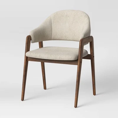 Ingleside Open Back Upholstered Wood Frame Dining Chair Linen - Image 1 of 4
