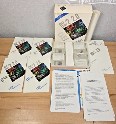 Vintage IBM OS/2 2.0 Full Version 3.5" in Original Box - Image 1 of 4