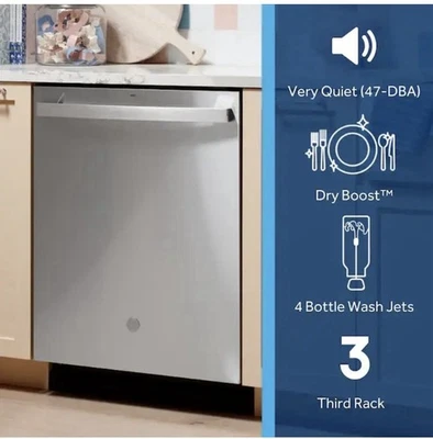 GE 24-in Top Control Built-in Dishwasher GDT650SYVFS - Image 1 of 4