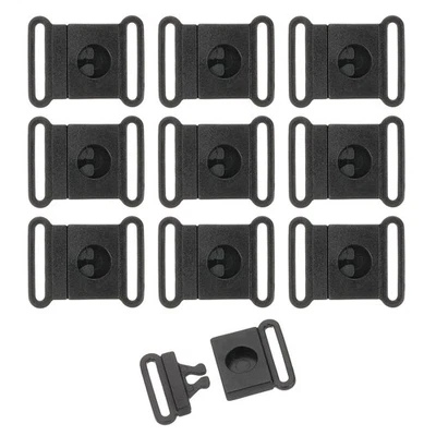 50pcs Safety Breakaway Buckle 15mm / 9/16" Plastic Flat Snap Insert Buckle Foto 1 de 4