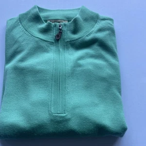 Donald Ross Sportswear Herren Quarter Zipper Pullover Sweater Größe Large - Bild 1 von 9
