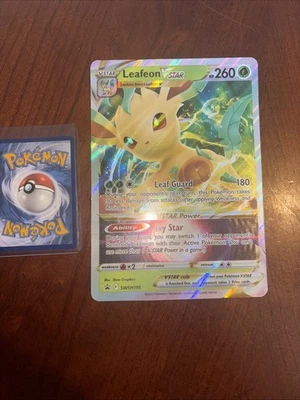 Leafeon VSTAR SWSH195 JUMBO OVERSIZED Black Star Promo Pokemon Card - Image 1 of 2