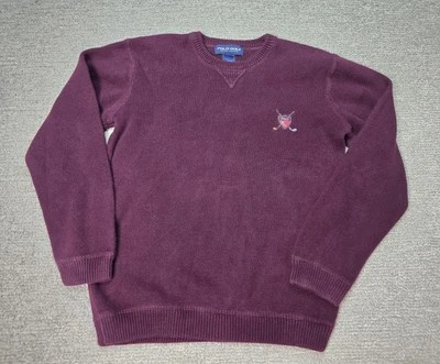 Vintage 90s Y2K Kids Polo Golf Ralph Lauren Sweater Youth Large Logo Thick - Image 1 of 4