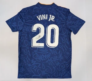 "VINICIUS" VINI JR Back Signed Real Madrid Jersey Authenticated by Beckett - Picture 1 of 7