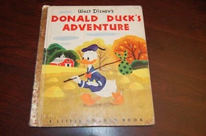 Walt Disney's DONALD DUCK'S ADVENTURE - 1st Edition - Vintage Little Golden Book - Picture 1 of 6