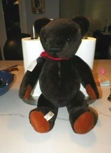 VINTAGE LTD NISBET CHILDHOOD CLASSICS DARK BROWN BEAR 19 1/2" JOINTED LTD ED #9 - Picture 1 of 10