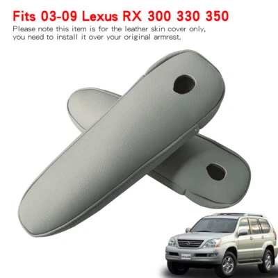 Fits 03-09 Lexus RX 300 330 350 Seat armrest synthetic leather Cover in grey  Foto 1 de 4