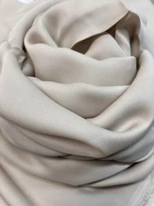 Pure Silk Georgette Fabric, Nude/Sand Color, 44”wide - Picture 1 of 8