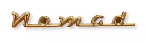 55 56 57 Chevy Nomad Gold Script Made From A Solid Block Of Aluminum New - Picture 1 of 6