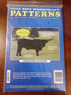 Full Size Woodcraft Patterns Longhorn Shadow - Image 1 of 2