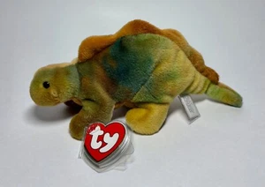 RARE 3rd Generation Steg Stegosaurus Ty Beanie Baby MWMT MINT with 1st gen tush - Picture 1 of 8