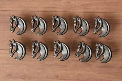 Железные дверные ручки литые ручки для выдвижных ящиков лошадей деревенские hardwar 10 шт.  - Изображение 1 из 4