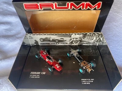 BRUMM 1/43 Serie Anteprima - Ref: A001 - FERRARI 158 - GP ITALIA 64 - J.SURTEES - Immagine 1 di 3