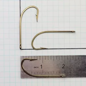 BULK Mustad Hooks 3406 / 3407-BR-5/0-900pcs O'Shaughnessy Bait Hook - Picture 1 of 6