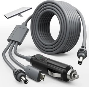 Starlink Mini 3 in 1 DC Stromkabel 10 Fuß, 100 W + USB C 12-24 V Zigarettenanzünder - Bild 1 von 12
