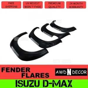 POCKET FENDER FLARES SUITABLE FOR ISUZU D MAX D-MAX 2016-2019 - Picture 1 of 8