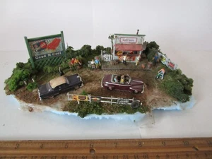 HO 1/87 Pro Wood Built Weathered Rural Food Stand Diorama Building Train Layout - Picture 1 of 7