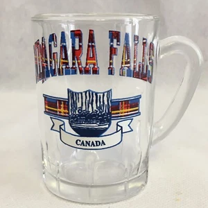 Mini taza de vidrio de recuerdo de las Cataratas del Niágara Canadá - Imagen 1 de 6