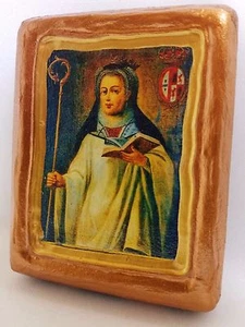 Heilige Mafalda von Portugal seltene Christentum Ikone - Bild 1 von 8