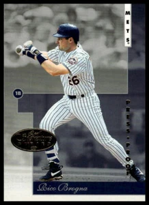 1996 Leaf Signature Series #8 Rico Brogna Press Proofs Gold - Picture 1 of 2