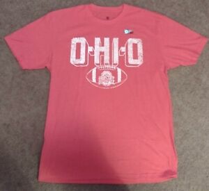 Ohio State Buckeyes Top Of The World Brand O-HI-O Weathered Scarlet T-shirt Lrg