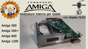 Adattatore interno per Gotek con display OLED per Amiga 500, 500+, 600 e 1200 - Foto 1 di 1