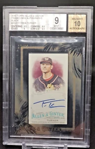 2016 Topps Allen & Ginter Framed Mini-Auto-Black Trea Turner 17/25 BGS 9 Auto 10 - Picture 1 of 2