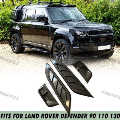 4PCS Hood Air Vent Cover Scoops For Land Rover Defender 90 110 130 2020-2026 - Image 1 of 3
