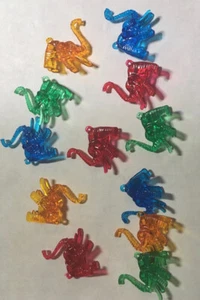 12 Elephants Drink Hangers Cocktail Party 4 colors Markers  Blue Green Yellow - Picture 1 of 14