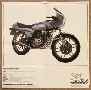 BENELLI 254 Motorcycle Sales Brochure c1980 POSTER FORMAT - Picture 1 of 2