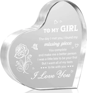 Valentine Day Gifts for Her My Girl Heart Shaped Gifts for Girlfriend - Picture 1 of 7