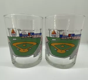 Menge 2 Vintage 1980 Boston Red Sox Fenway Park Citgo 50 Jahre 4" Gläser 16 Unzen - Bild 1 von 3