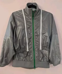 Stella McCartney Adidas S Windbreaker Jacket Active Convertible Green Grey Sport - Picture 1 of 18