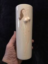 Nude Woman, Naughty Vase 7” Cylinder Style, Vintage, MCM