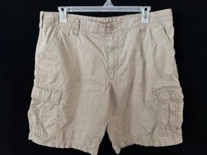 Boca Classics mens shorts size 40 cargo 6 pockets cotton 10" inseam tan - Picture 1 of 5