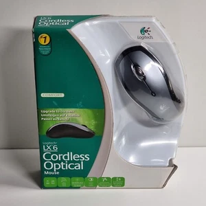 Logitech LX6 Cordless Computer Optical Mouse New old stock Sealed - Afbeelding 1 van 5